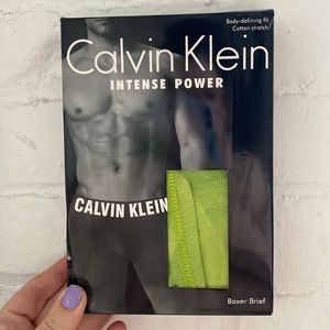 Calvin Klein Intense Power Boxer Brief XL New With Tags Lime Green